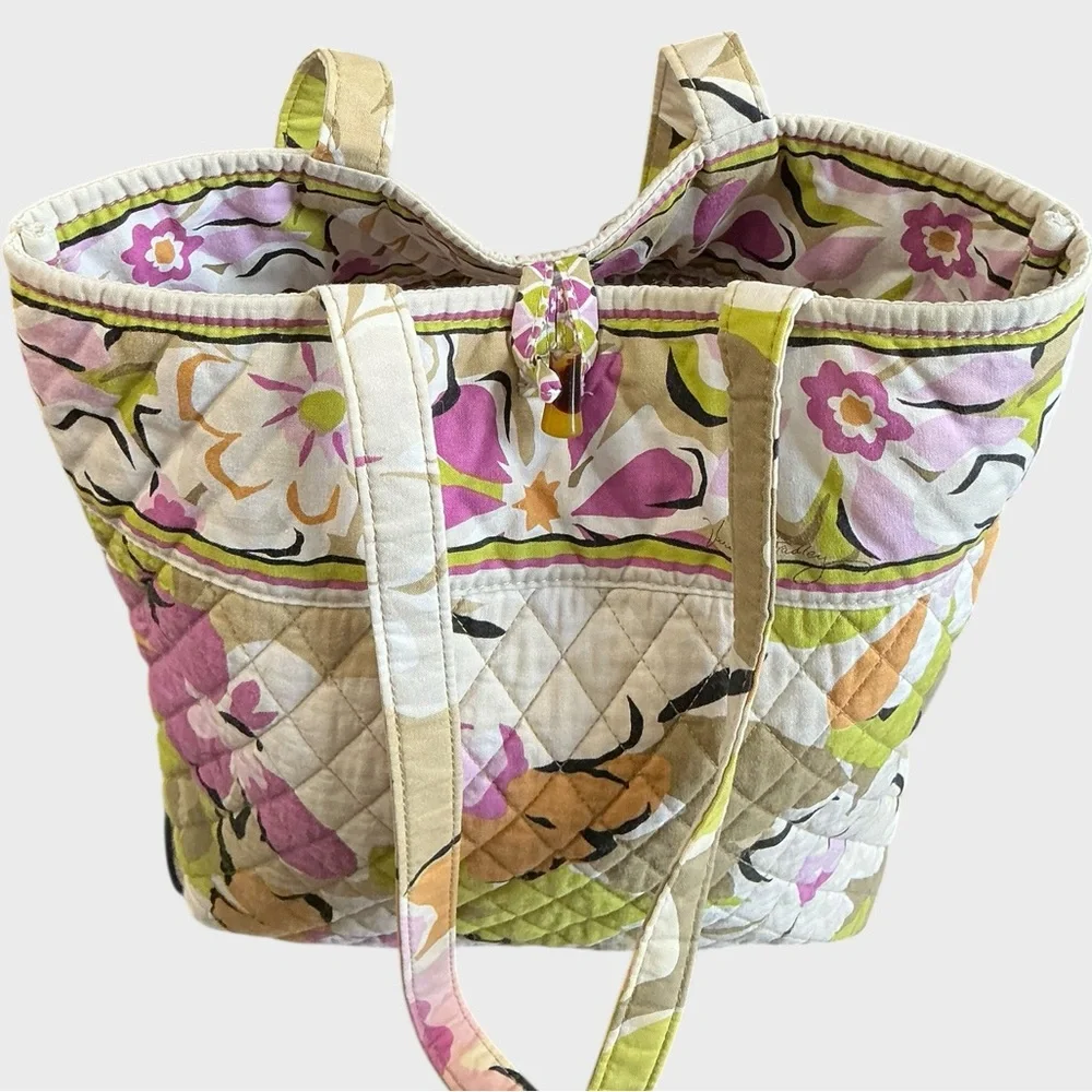 Vera Bradley Portobello Road Quilted Tote Retired Floral Bag